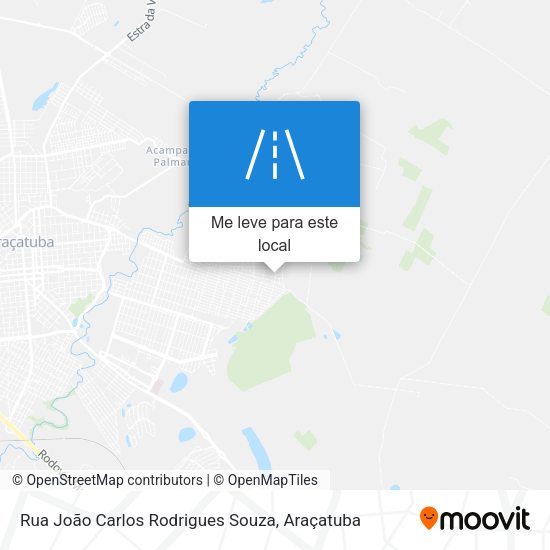 Rua João Carlos Rodrigues Souza mapa