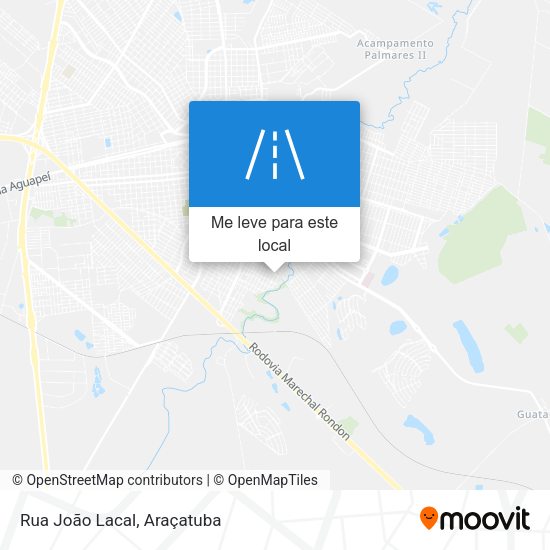 Rua João Lacal mapa
