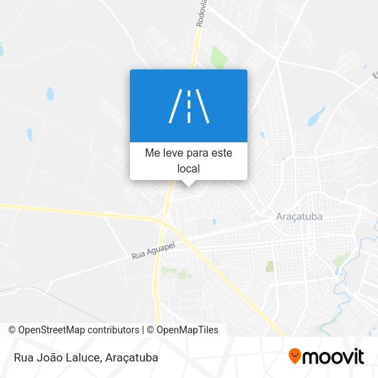 Rua João Laluce mapa