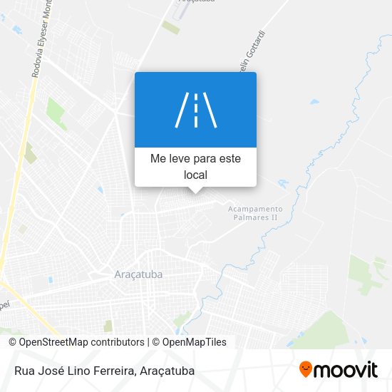 Rua José Lino Ferreira mapa