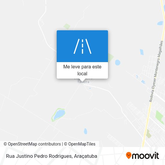 Rua Justino Pedro Rodrigues mapa