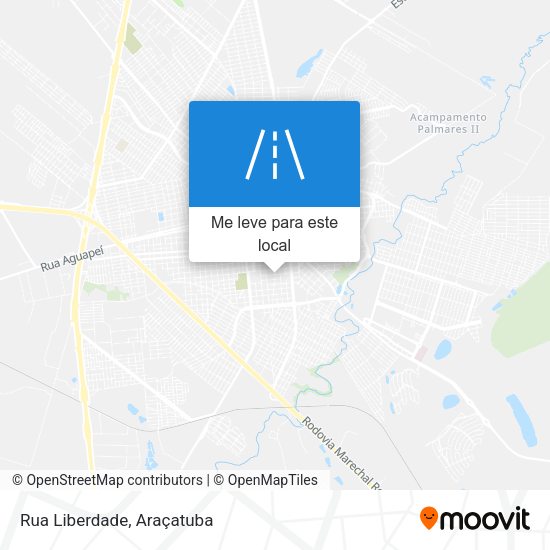 Rua Liberdade mapa