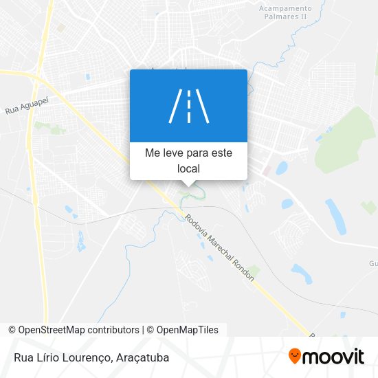 Rua Lírio Lourenço mapa