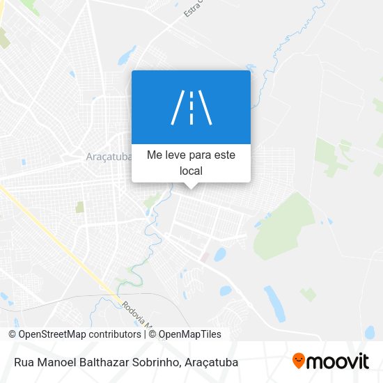 Rua Manoel Balthazar Sobrinho mapa
