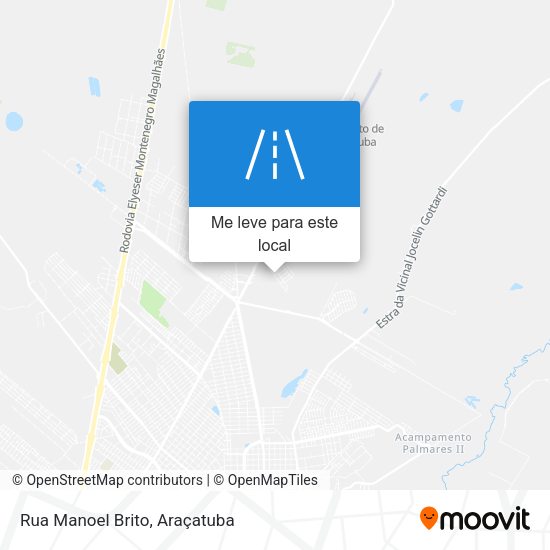 Rua Manoel Brito mapa