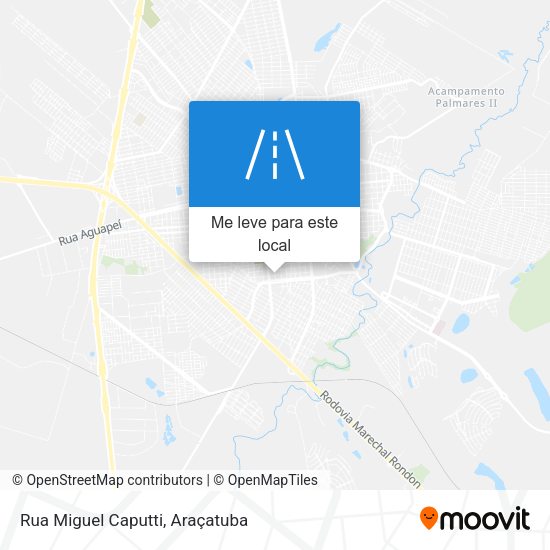 Rua Miguel Caputti mapa