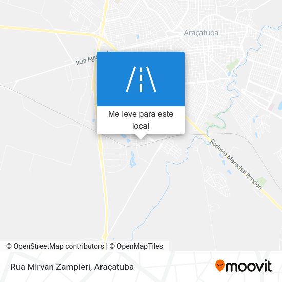 Rua Mirvan Zampieri mapa