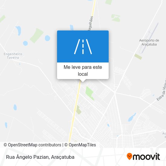 Rua Ângelo Pazian mapa
