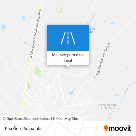 Rua Ônix mapa