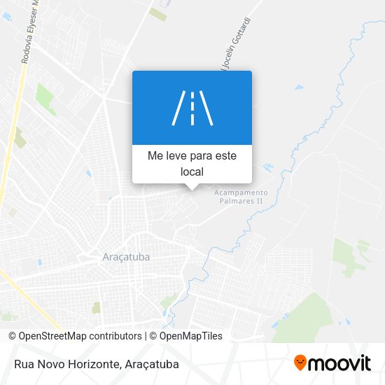 Rua Novo Horizonte mapa