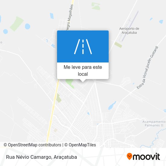 Rua Névio Camargo mapa