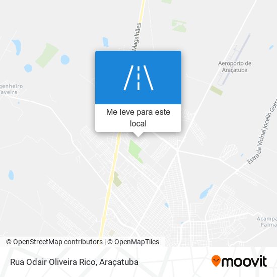 Rua Odair Oliveira Rico mapa