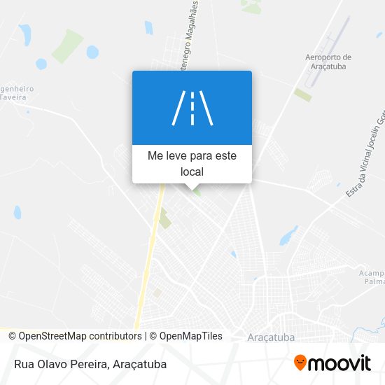 Rua Olavo Pereira mapa