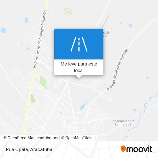 Rua Opala mapa