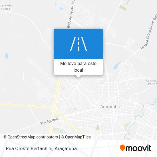 Rua Oreste Bertachini mapa