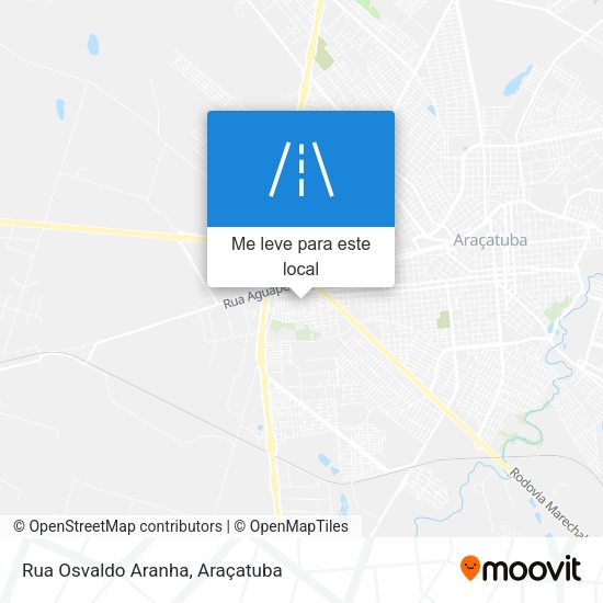 Rua Osvaldo Aranha mapa