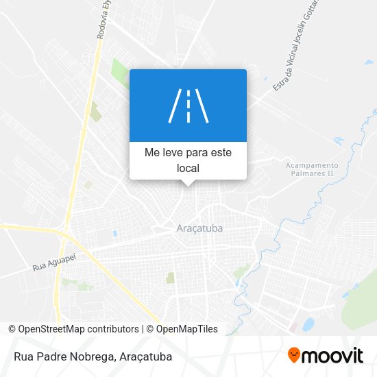 Rua Padre Nobrega mapa