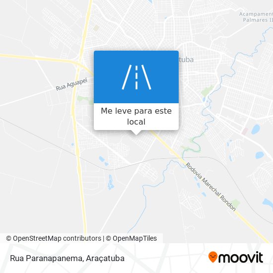 Rua Paranapanema mapa