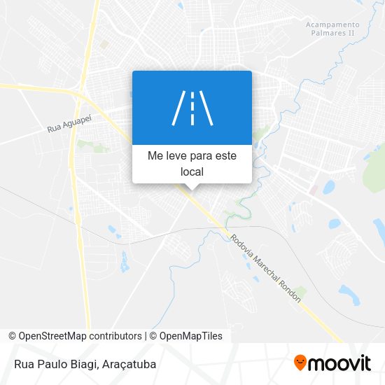 Rua Paulo Biagi mapa