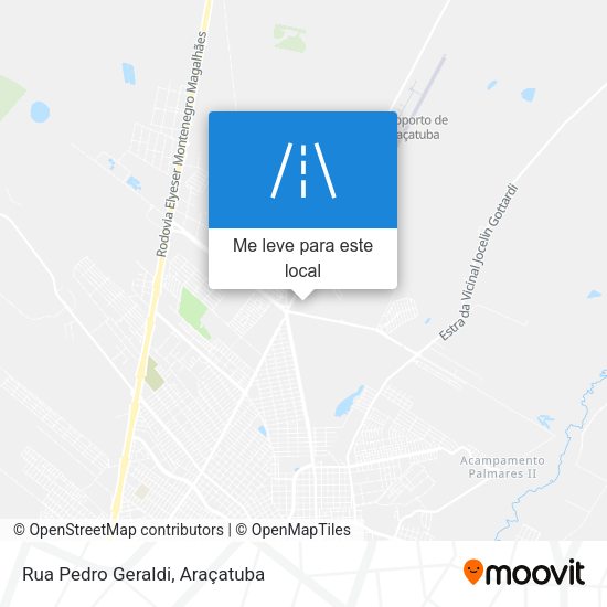 Rua Pedro Geraldi mapa