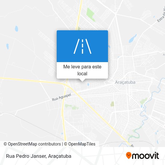 Rua Pedro Janser mapa