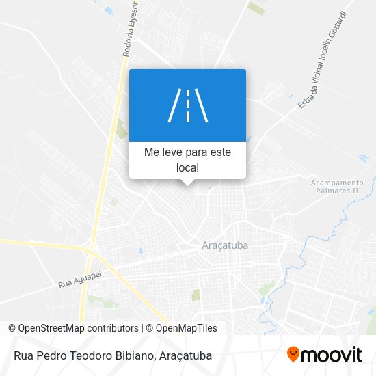 Rua Pedro Teodoro Bibiano mapa