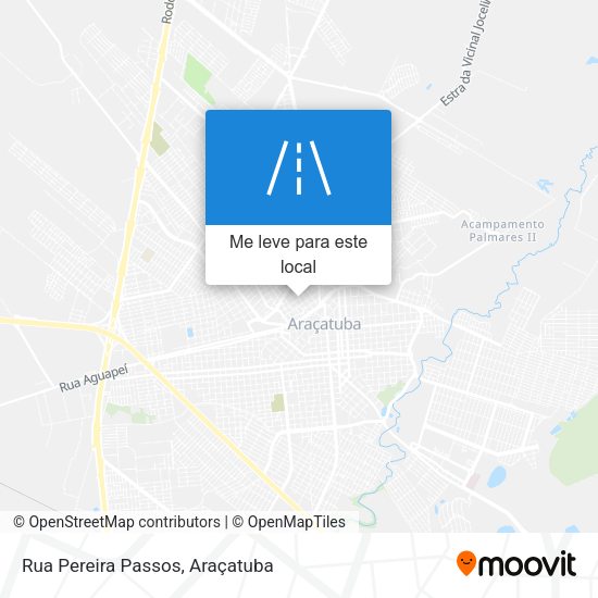Rua Pereira Passos mapa