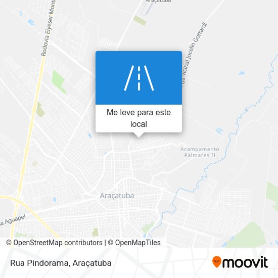 Rua Pindorama mapa