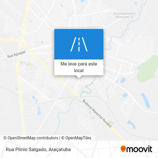 Rua Plínio Salgado mapa