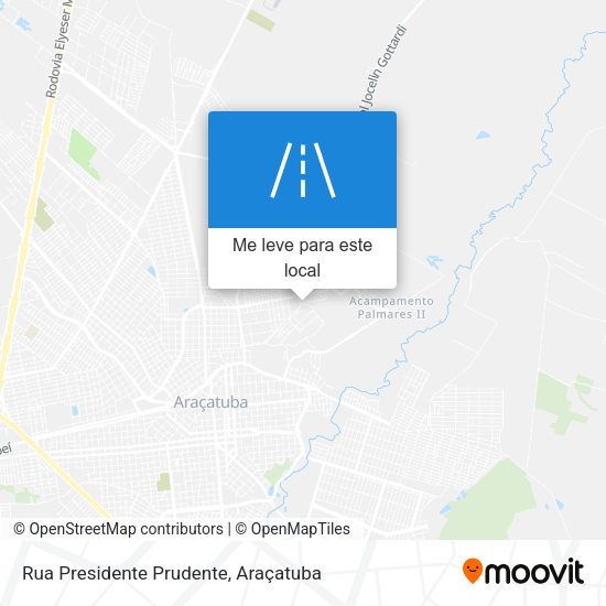 Rua Presidente Prudente mapa