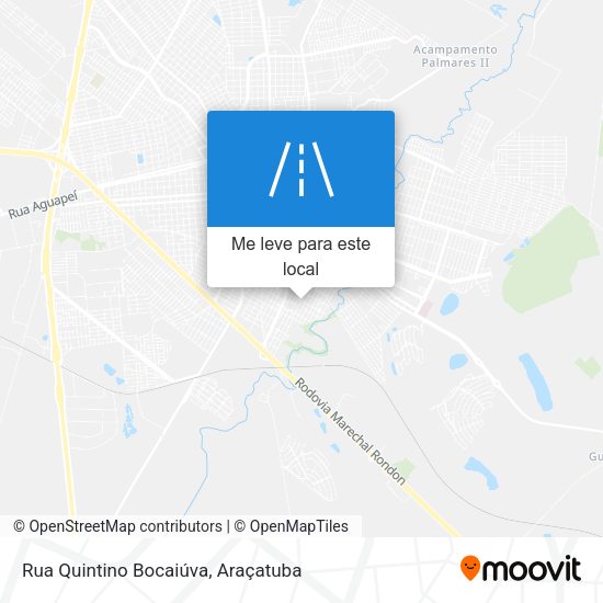 Rua Quintino Bocaiúva mapa