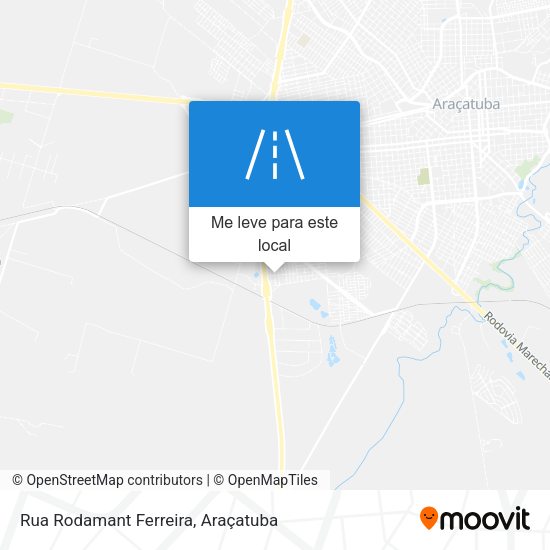 Rua Rodamant Ferreira mapa
