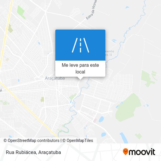 Rua Rubiácea mapa