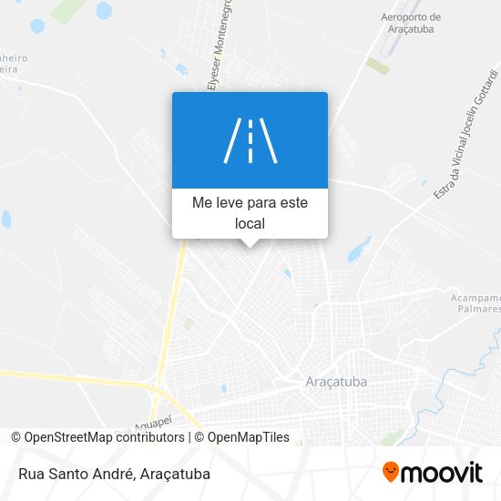 Rua Santo André mapa