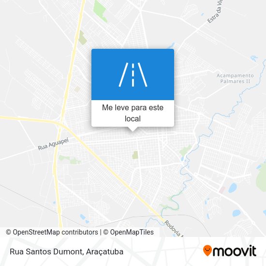 Rua Santos Dumont mapa