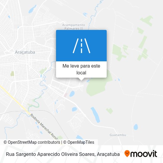 Rua Sargento Aparecido Oliveira Soares mapa