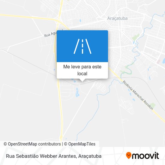 Rua Sebastião Webber Arantes mapa