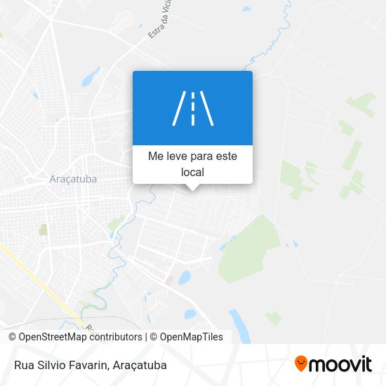 Rua Silvio Favarin mapa