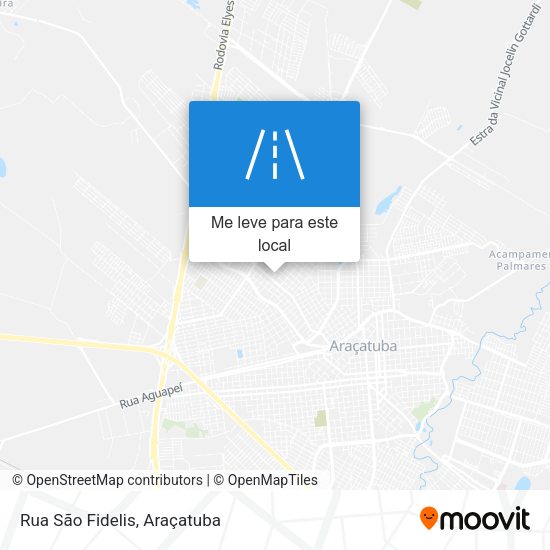 Rua São Fidelis mapa