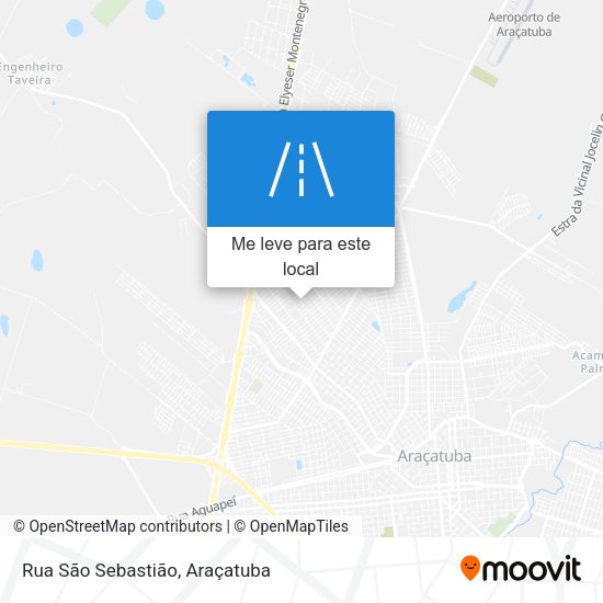 Rua São Sebastião mapa