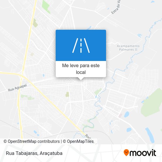 Rua Tabajaras mapa