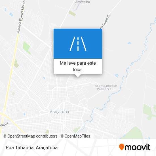 Rua Tabapuã mapa