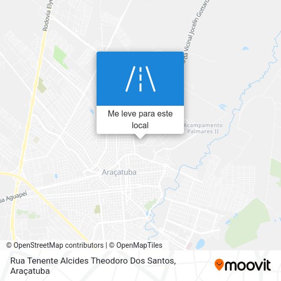 Rua Tenente Alcides Theodoro Dos Santos mapa