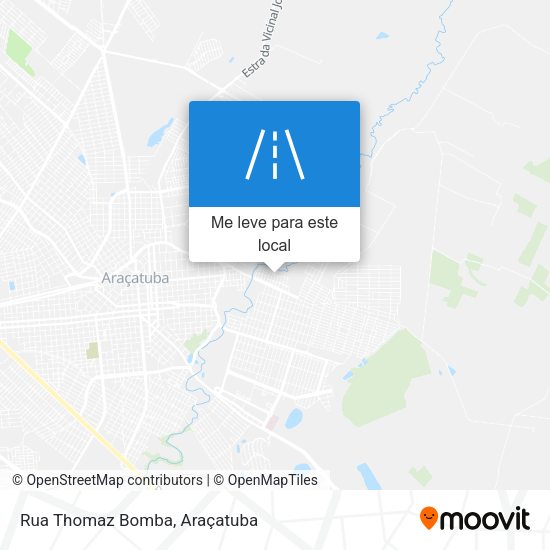Rua Thomaz Bomba mapa
