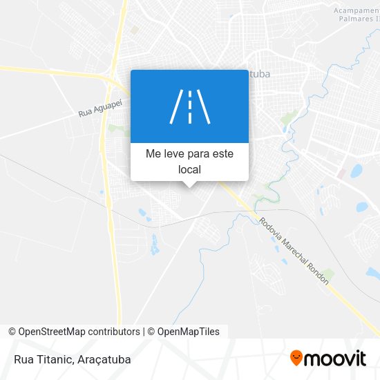 Rua Titanic mapa