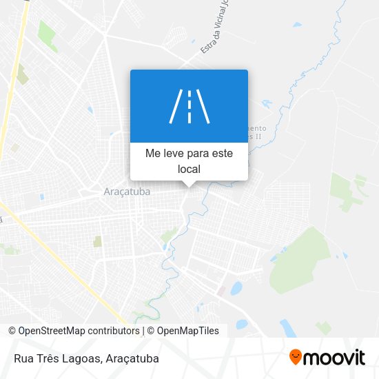 Rua Três Lagoas mapa