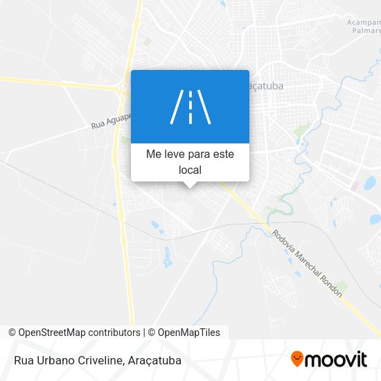 Rua Urbano Criveline mapa