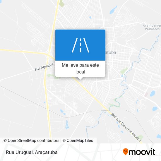 Rua Uruguai mapa