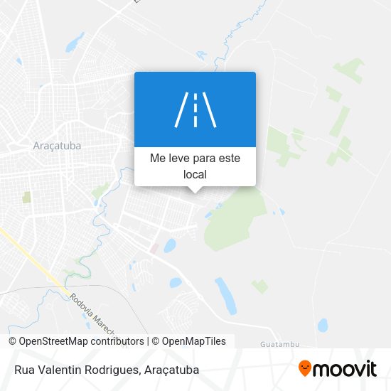 Rua Valentin Rodrigues mapa