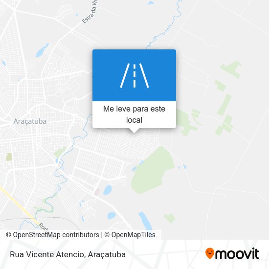 Rua Vicente Atencio mapa